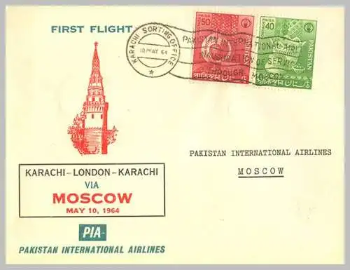 Pakistan 1964 Nr 173/74 Brief