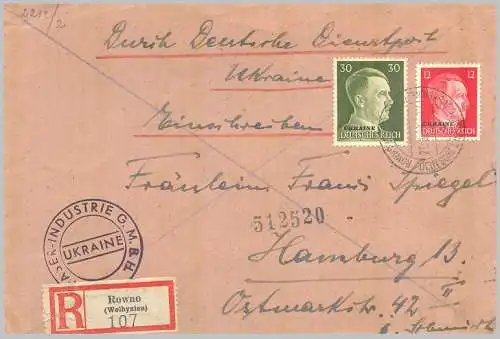 Deutsches Reich 1943 Nr 5 14 Brief