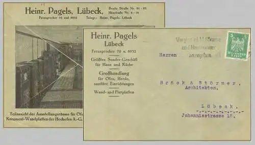 Deutsches Reich 1924 Nr 356 Rundstempel (Datum und/oder Ort klar) Brief