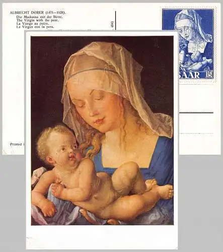 Saargebiet/Saarland 1954 Nr 353 Rundstempel (Datum und/oder Ort klar) Maximumkarte