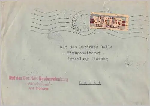 DDR 1959 Nr ZKD Mi.B21 Rundstempel (Datum und/oder Ort klar)