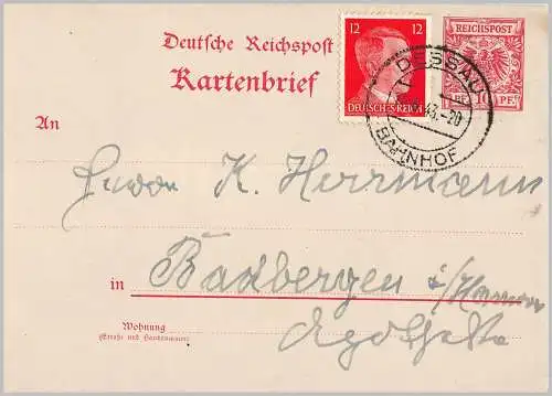 Deutsches Reich 1943 Rundstempel (Datum und/oder Ort klar) Brief