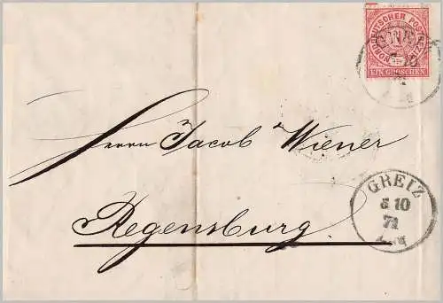 Norddeutscher Bund  Nr 16 Gebraucht