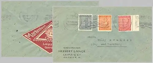 All. Bes. Sowj. Zone 1946 Nr 127 130 132 Brief Rundstempel (Datum und/oder Ort klar)