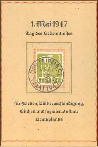 All. Bes. Bizone 1947 Nr 959 Rundstempel (Datum und/oder Ort klar)