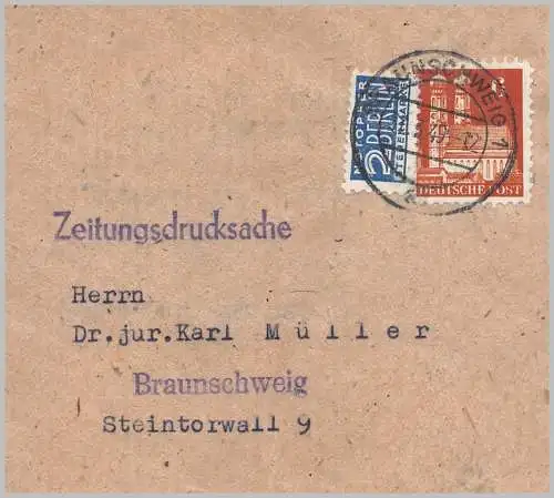 All. Bes. Bizone 1949 Nr 76 Bauten Rundstempel (Datum und/oder Ort klar)