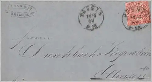 Norddeutscher Bund 1869 Nr 16 Gebraucht