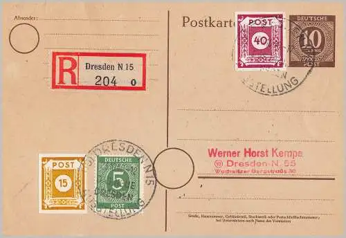 All. Bes. Sowj. Zone 1946 Rundstempel (Datum und/oder Ort klar)