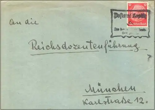 Sudetenland Karlsbad 1943 Brief