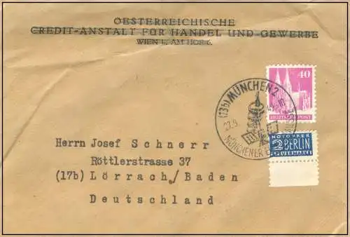 All. Bes. Bizone 1949 Nr 90 Rundstempel (Datum und/oder Ort klar) Sonderstempel