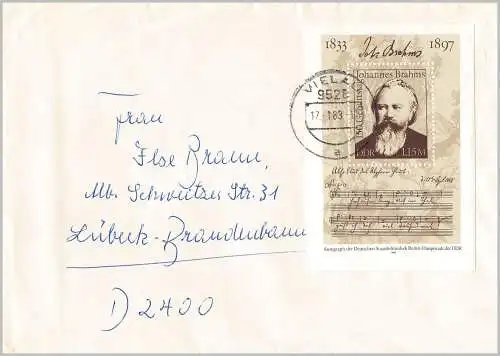 DDR 1983 Nr Block 69 Brief