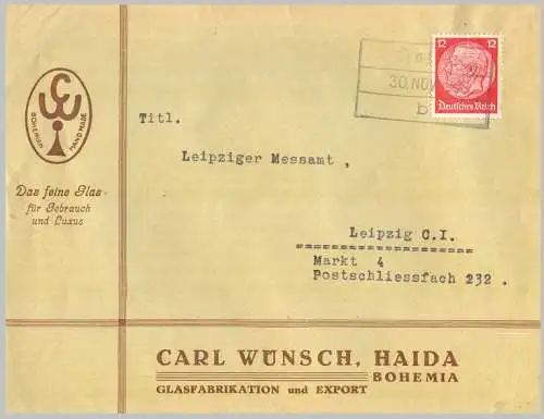 Sudetenland Karlsbad 1938 Brief