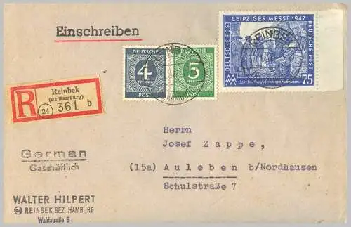 All. Bes. Bizone 1948 Rundstempel (Datum und/oder Ort klar) Brief