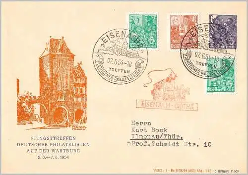DDR 1954 Sonderstempel