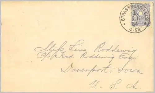 Deutsches Reich 1884 Nr 42 Rundstempel (Datum und/oder Ort klar) Brief
