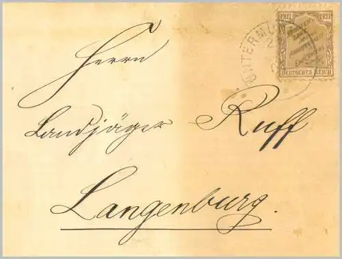 Deutsches Reich  Brief
