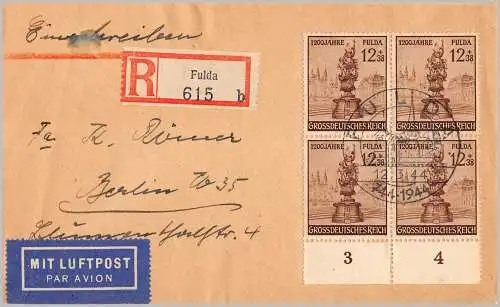 Deutsches Reich 1944 Nr 886 Brief