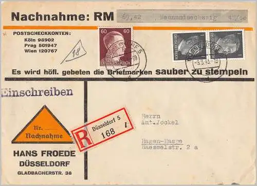 Deutsches Reich 1943 Brief