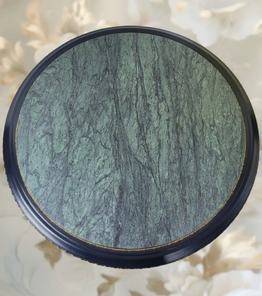 Unikat: Handgearbeiteter Tisch mit echter Marmorplatte (Massiv) 2