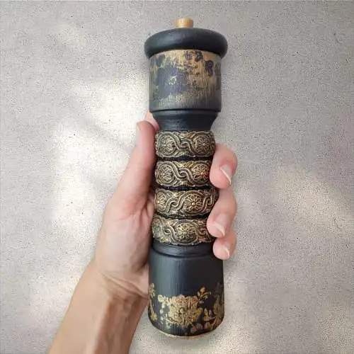 Handveredelte Zassenhaus Pfeffermühle – Vintage Mahlwerk - Unikat