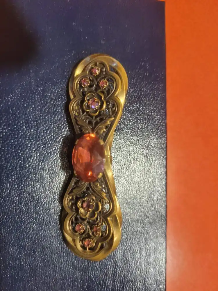 Brosche aus dem Jugendstil (ca. 1890–1910) Böhmen um 1900 – Signiert 