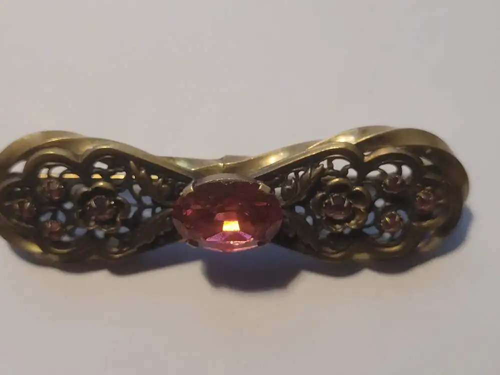 Brosche aus dem Jugendstil (ca. 1890–1910) Böhmen um 1900 – Signiert 