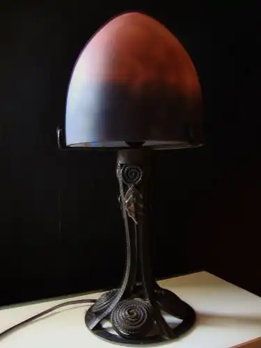 Art Nouveau Pilz Lampe Frankreich Jugendstil