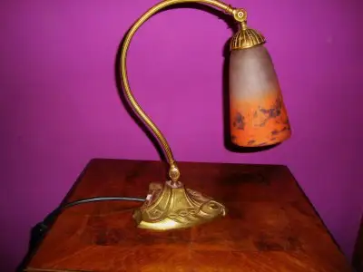 Degue Frankreich Art Nouveau Tischlampe 0
