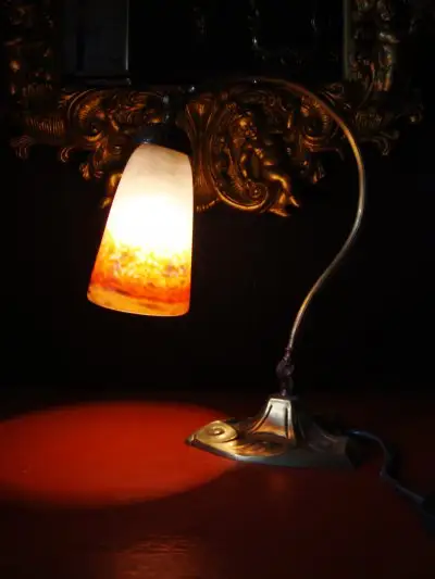 Degue Frankreich Art Nouveau Tischlampe 2