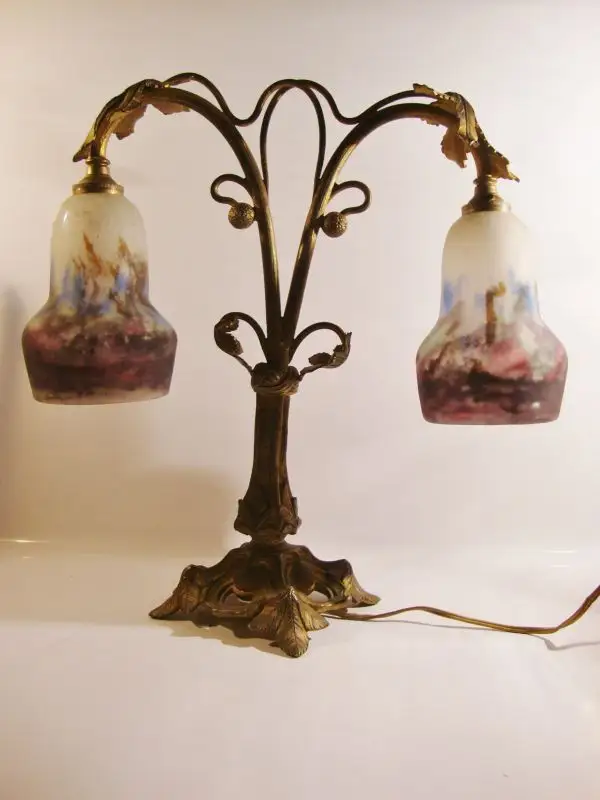 Muller Freres Art Nouveau Tischlampe 5