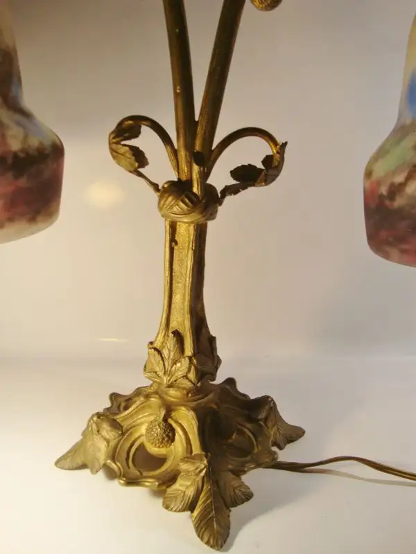 Muller Freres Art Nouveau Tischlampe 6