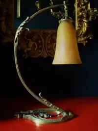 Art Nouveau Tischlampe Daum Nancy France Jugendstil 3
