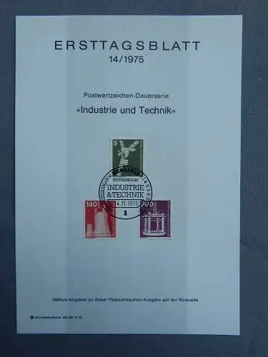 Deut. Lokala. ab 1945 Nur Hauptgebiet 1975 Ersttagsstempel