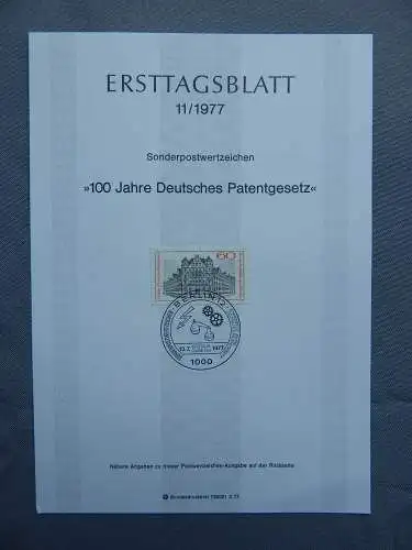 Deut. Lokala. ab 1945 Nur Hauptgebiet 1977 Ersttagsstempel