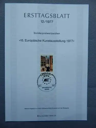 Deut. Lokala. ab 1945 Nur Hauptgebiet 1977 Ersttagsstempel