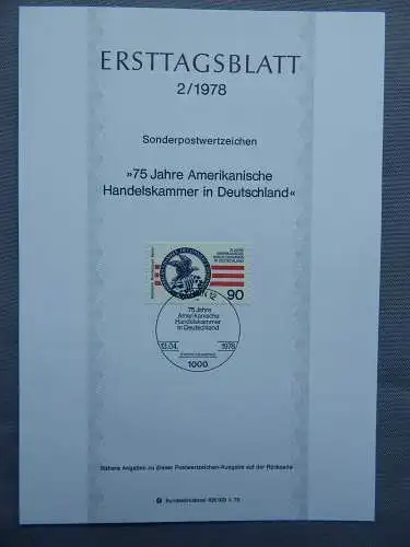 Deut. Lokala. ab 1945 Nur Hauptgebiet 1978 Ersttagsstempel