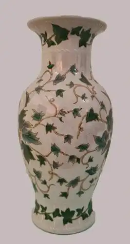 Elegante chinesische Porzellan Vase mit Efeuranken – 31 cm groß, asiatische stilvolle Dekoration, Tongzhi-Periode der Großen Qing-Dynastie 