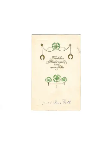 AK, Neujahr, Prägekarte, Herzlichen Glückwunsch zum Neuen Jahre, 31.12.1901