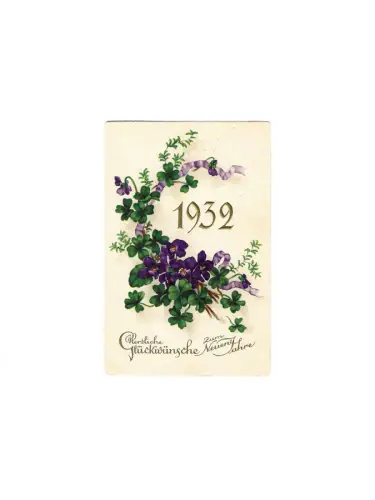 AK, Neujahr, Prägekarte, Herzliche Glückwünsche zum Neuen Jahre 1932,