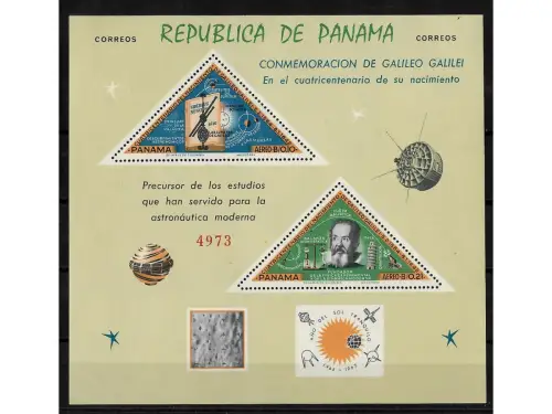 Panama, MiNr. Block 36 und 37 **, 400. Geburtstag Galileo Galilei
