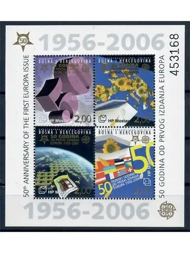 50 Jahre Europamarken, Blocks/KB **, Lot 1