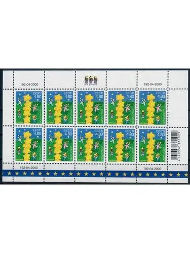 Estland KB MiNr. 371 **, Lettland KB MiNr. 519 **, Jahr 2000, Europa