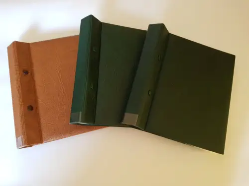 ETB-Album leer, 3 x, von Kobra, mit Hüllen in jedem Album