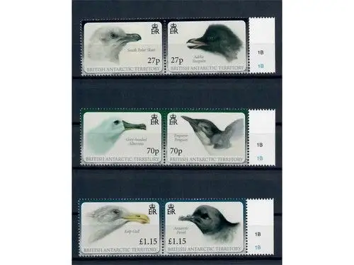 Britische Gebiete in der Antarktis, MiNr. 523-528, postfrisch