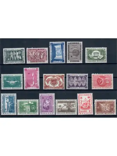 Belgien, Posten 5, postfrisch, komplette Sätze u. Marken, Michel über 25,- Euro