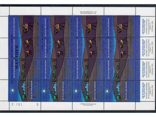 Marshall-Inseln, MiNr. 23-26 Zd.-Bogen **, Weihnachten