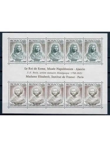 Monaco Blocks Europa CEPT **, Jahre 1974-1977, Mi.Nr. Block 7, 8, 10, 11