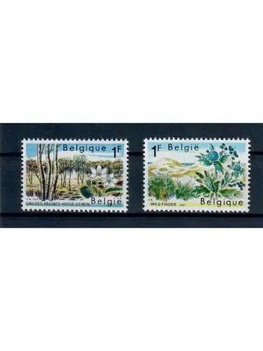 Belgien, Posten 32, postfrisch, komplette Sätze u. Marken, Michel über 25,- Euro