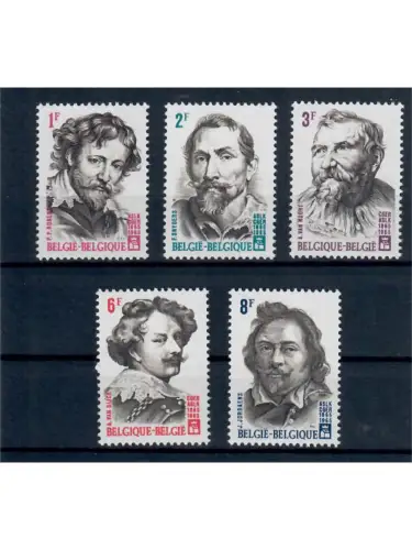 Belgien, Posten 11, postfrisch, komplette Sätze u. Marken, Michel über 25,- Euro