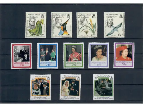 Süd-Georgien, Jahre 1985-1986, MiNr. 138-149 **